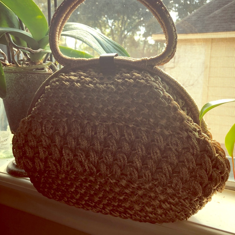Woven Basket Handbag